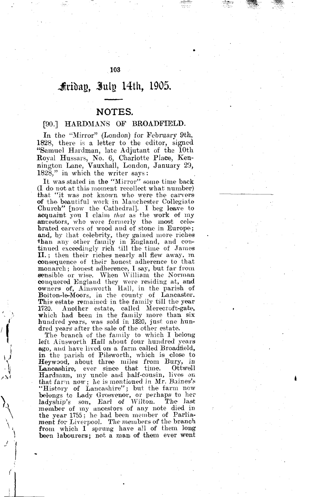 Iridag, .Iulg 14Th, 1905