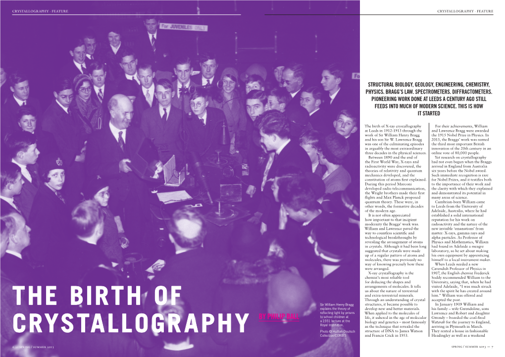 The Birth of Crystallography by Philip Ball