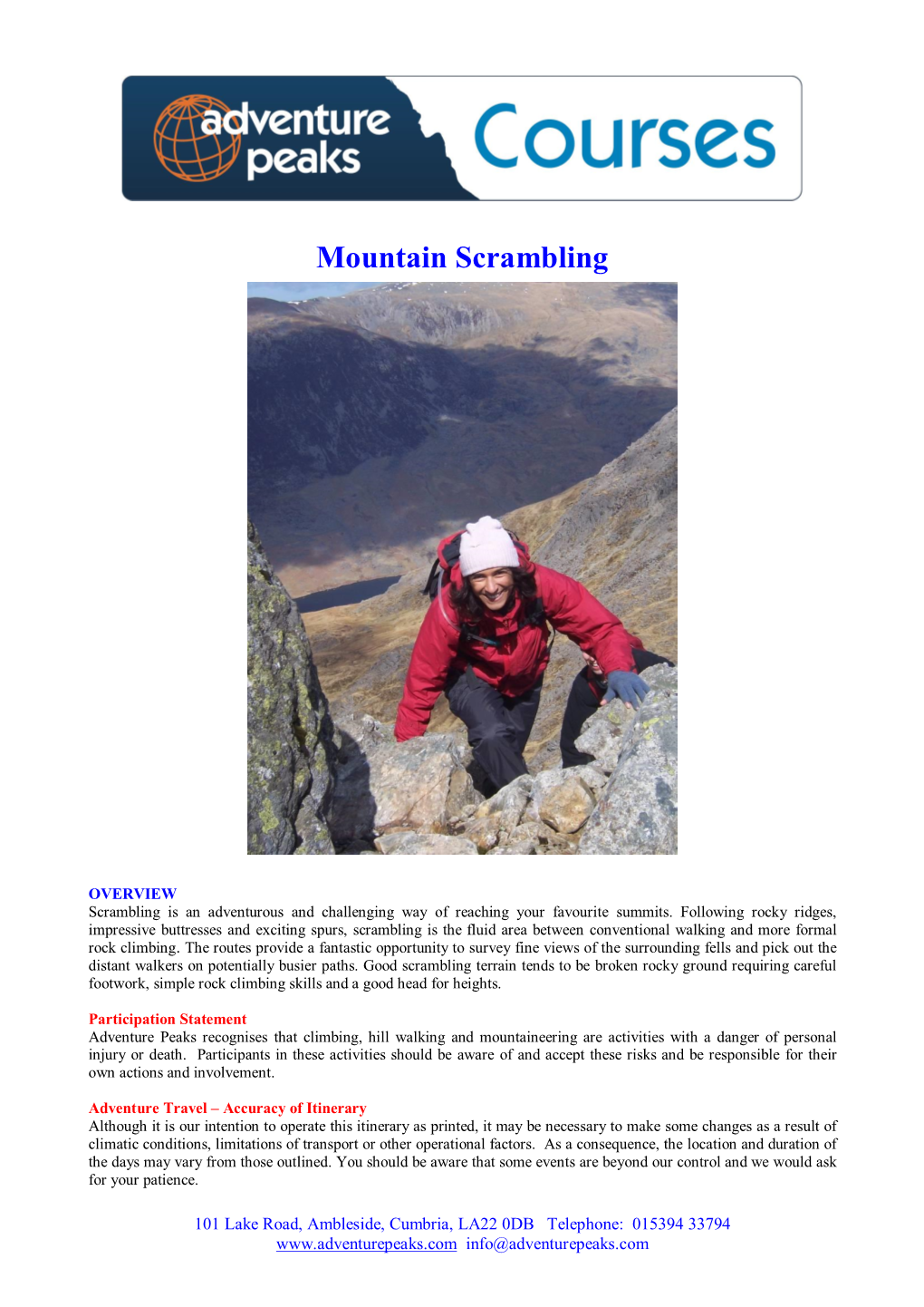 Mountain Scrambling