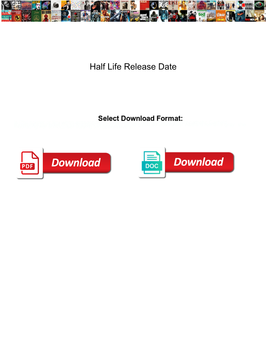 Half Life Release Date