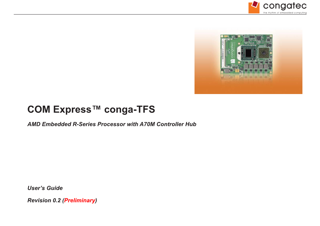 User's Guide Conga-TFS