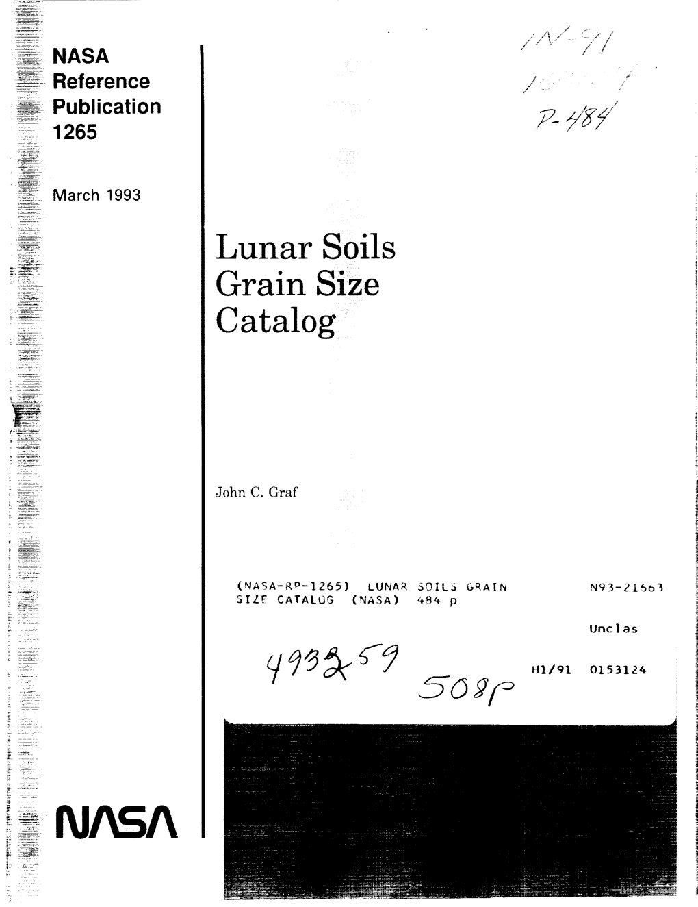 Lunar Soils Grain Size Catalog } ;2---*