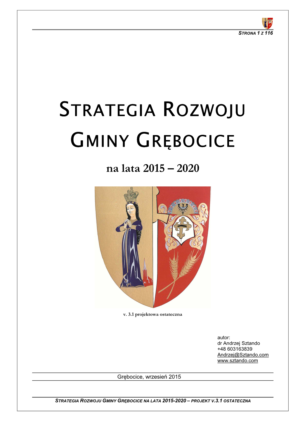 V 3.1 Strategia Rozwoju Gminy Grębocice Na Lata 2015-2020