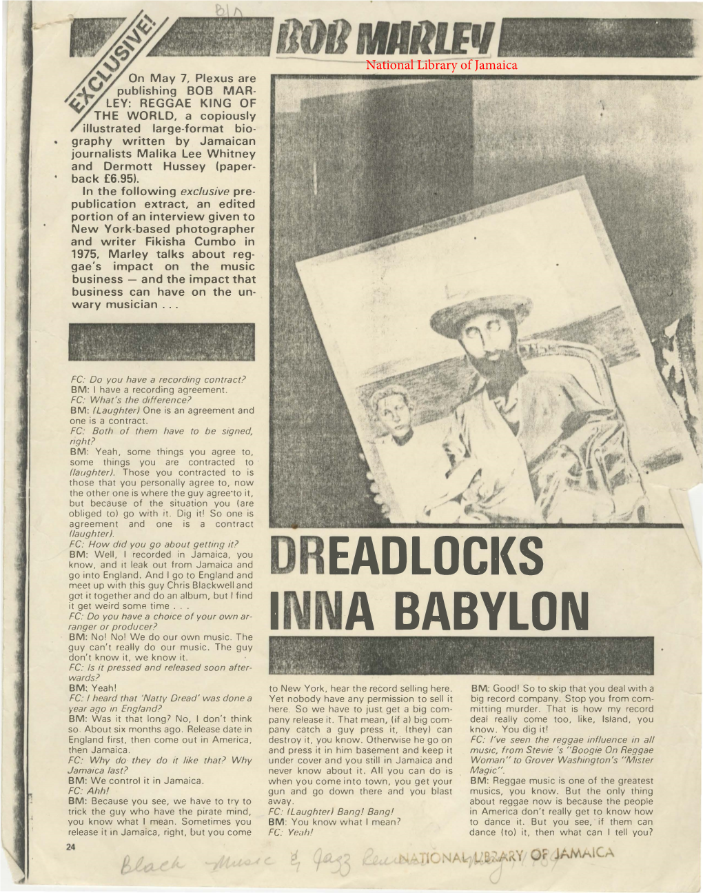 Bob Marley: Dreadlocks Inna Babylon