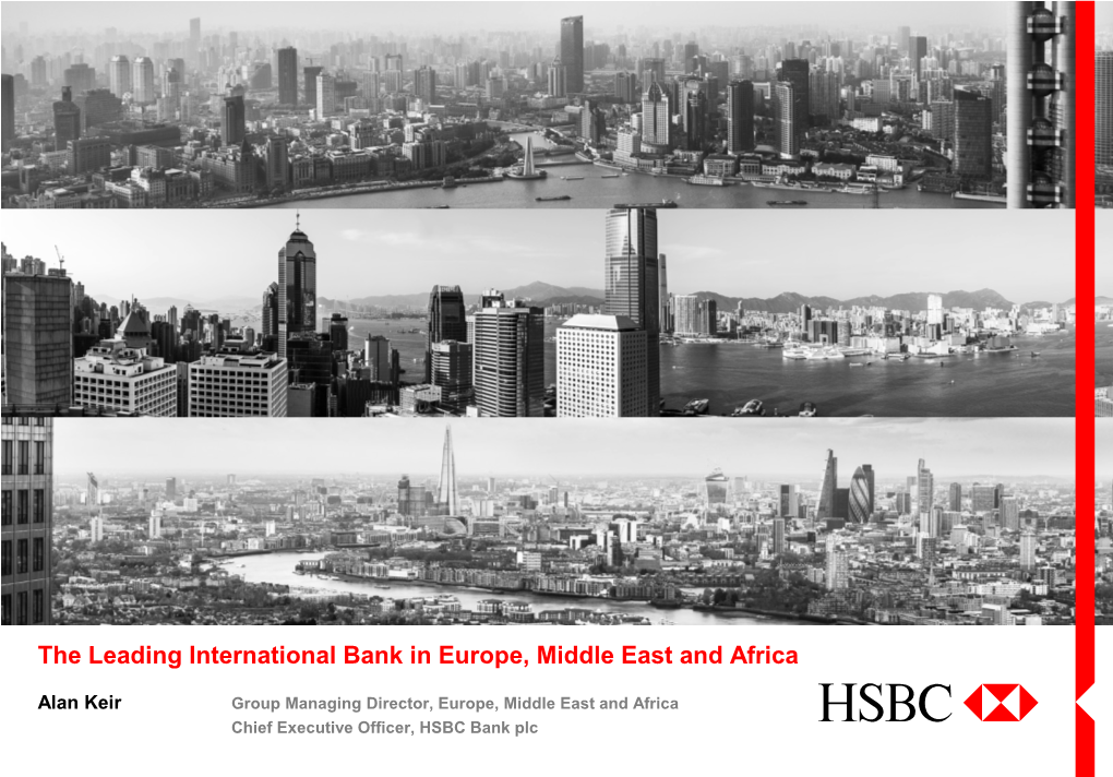 The Leading International Bank in Europe, Middle East and Africa