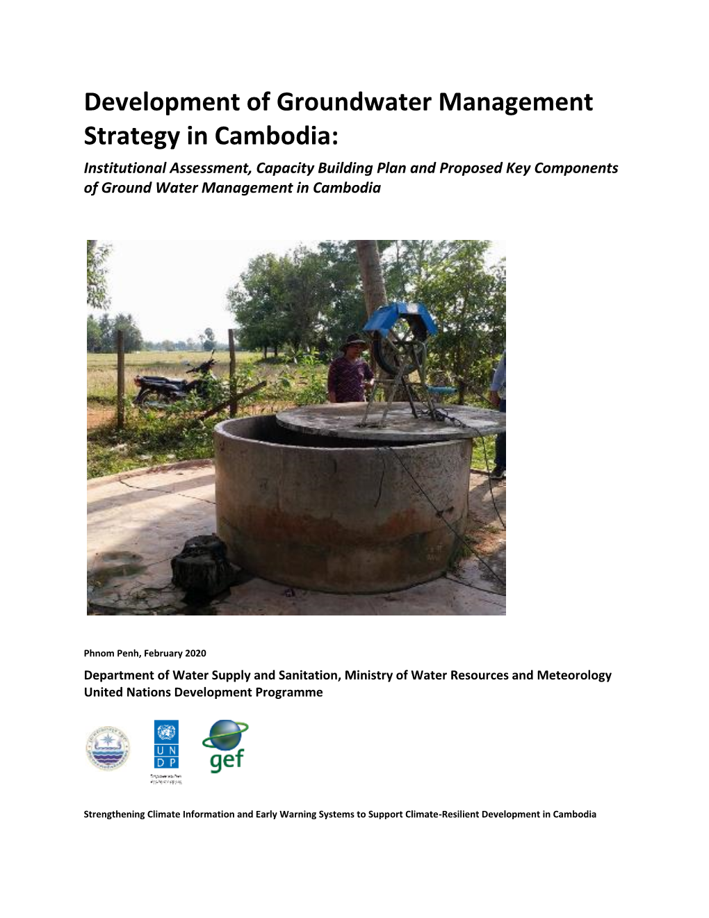 Development of Groundwater Management Strategy in Cambodia