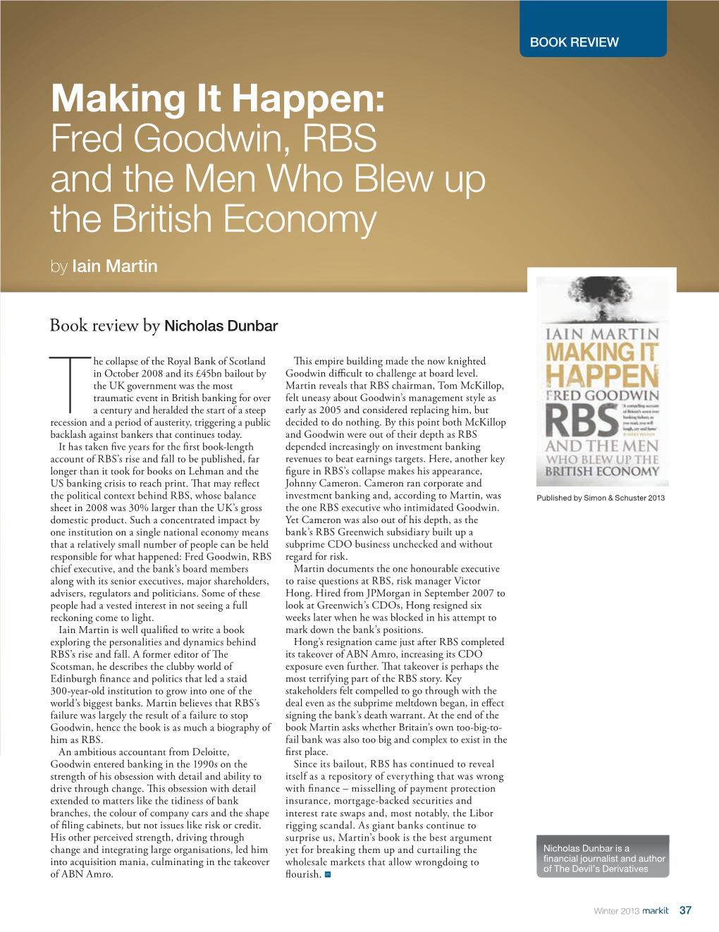 Fred Goodwin, RBS and the Men Who Blew up the British Economy