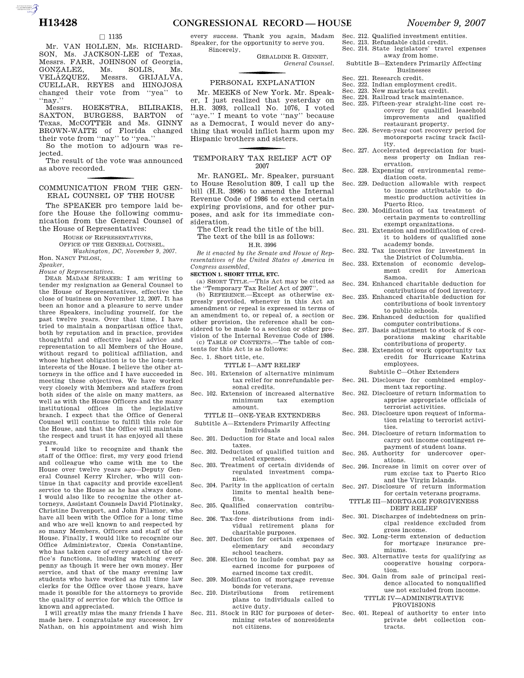 Congressional Record—House H13428