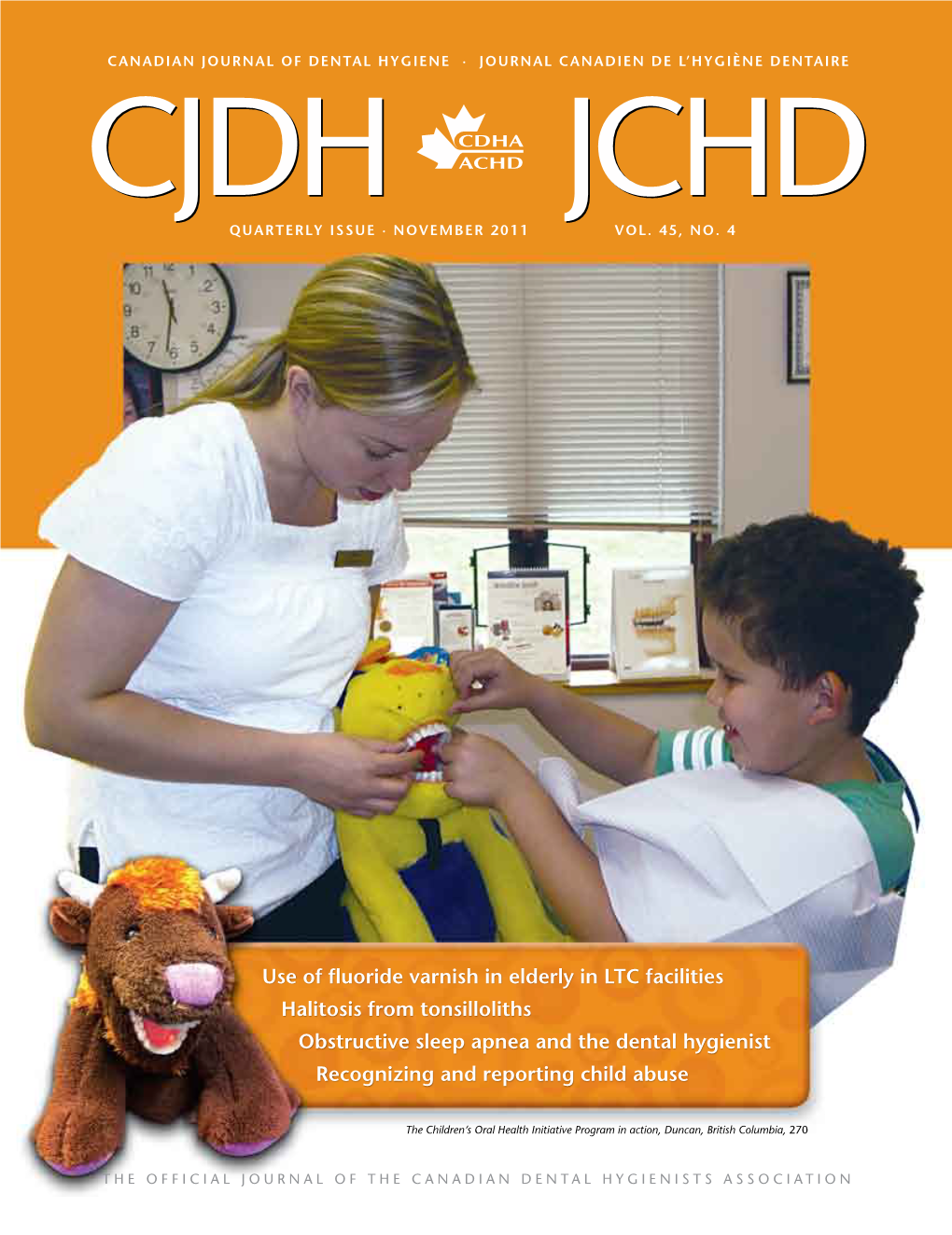 Canadian Journal of Dental Hygiene, V45n4-November 2011