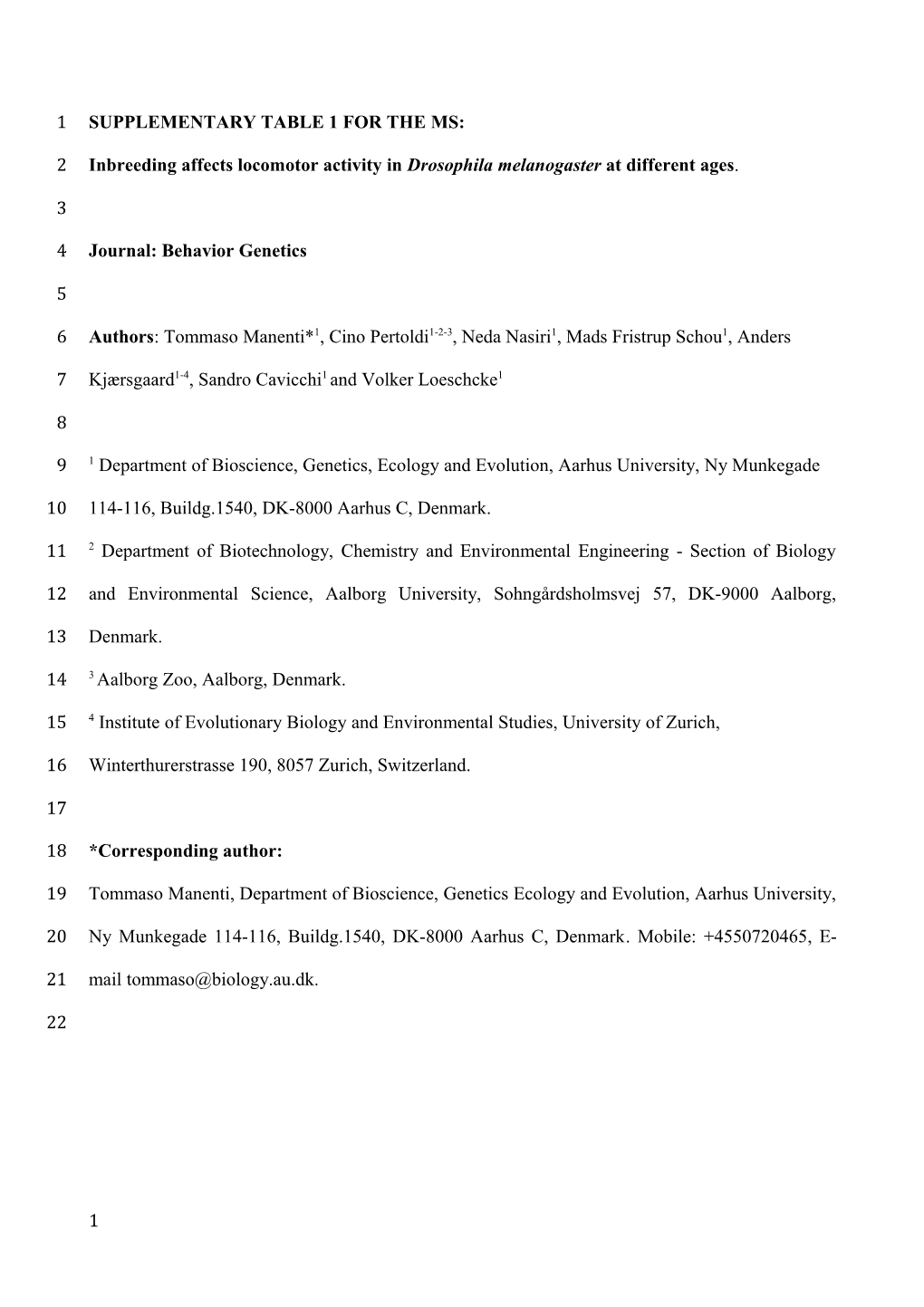 Supplementary Table 1 for the Ms