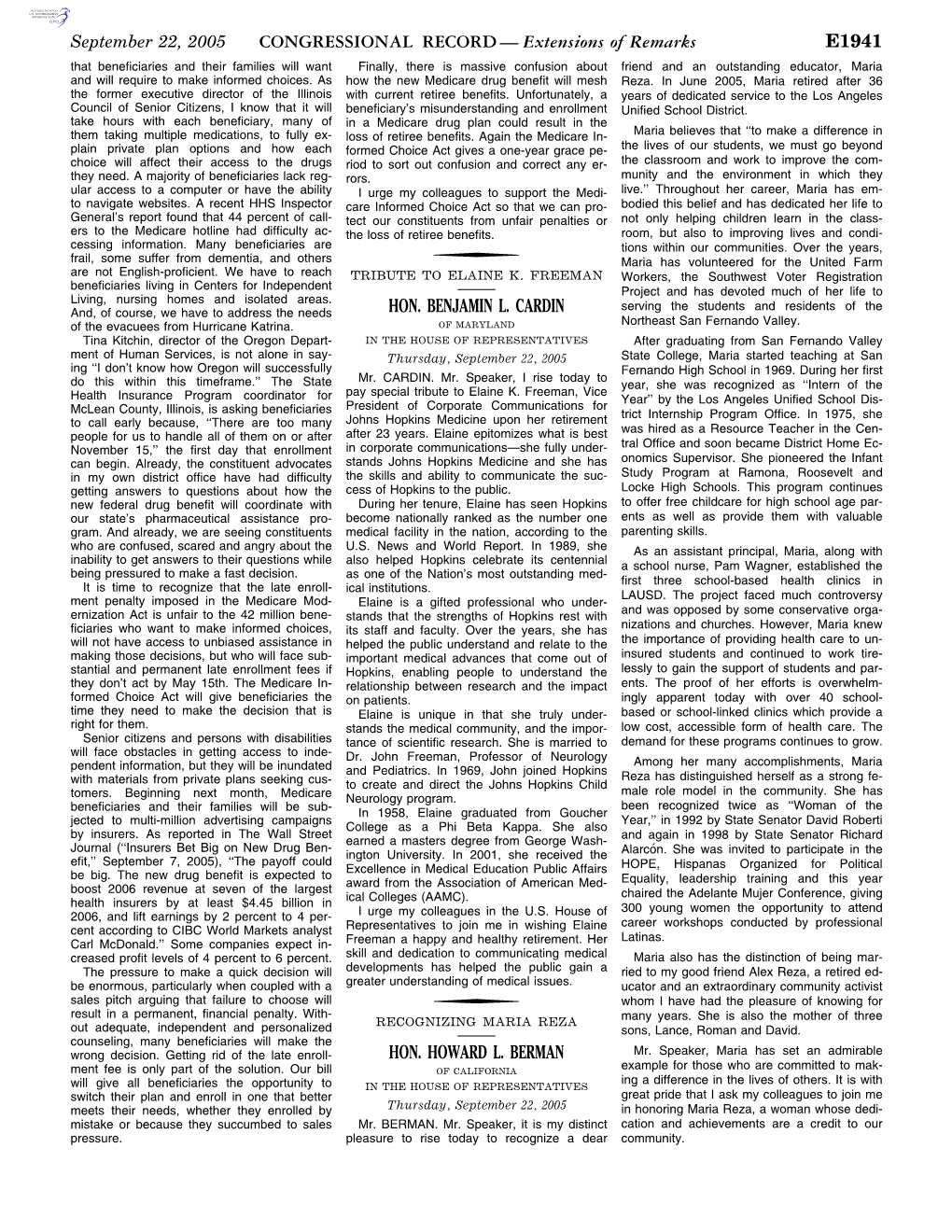 CONGRESSIONAL RECORD— Extensions of Remarks E1941 HON