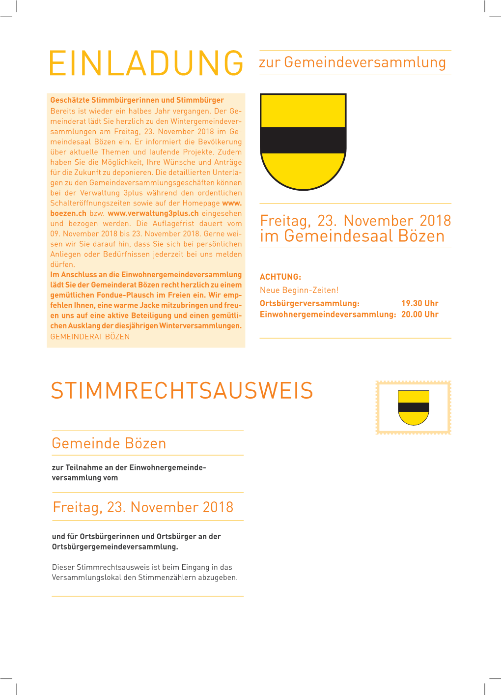 Stimmrechtsausweis