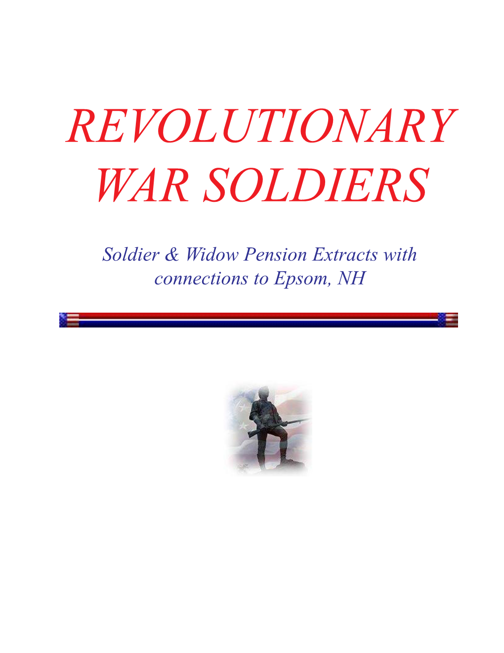 Revolutionary War Pension Extracts