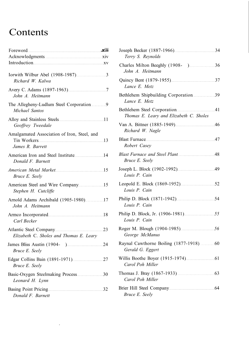 Encyclopedia of American Business History and Biography