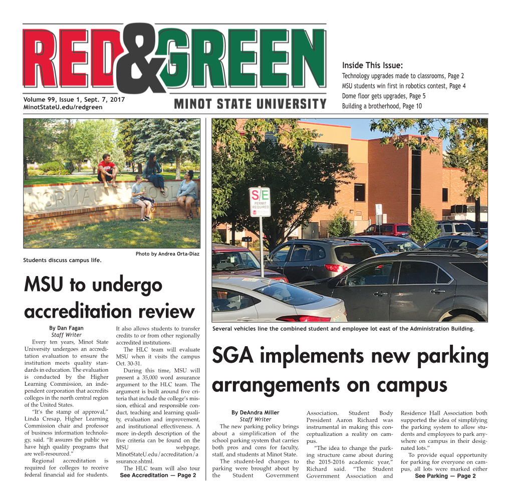 SGA Implements New Parking Arrangements on Campus