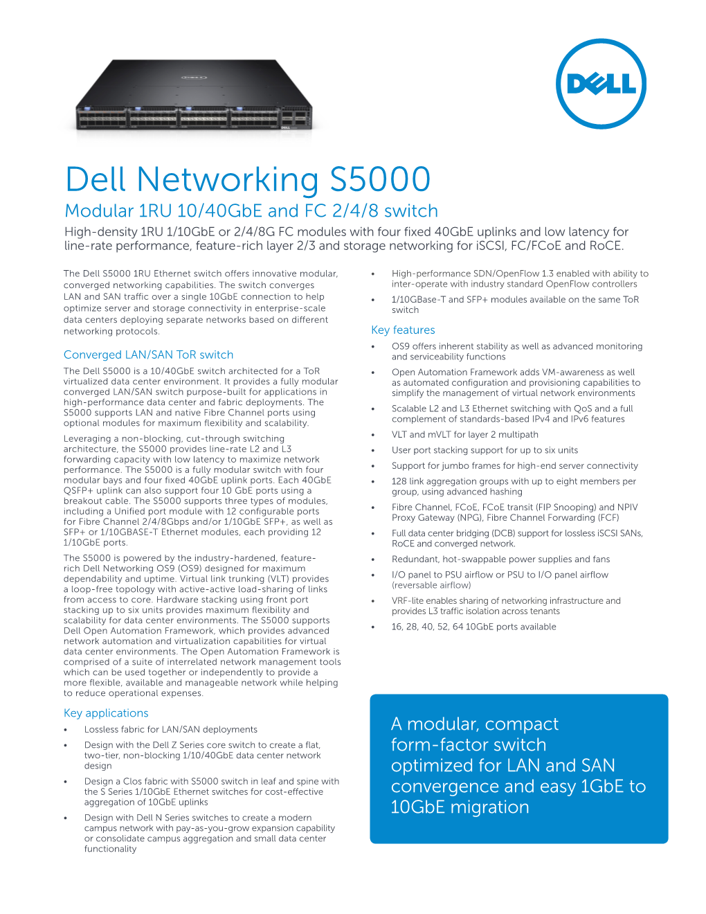Dell Networking S5000