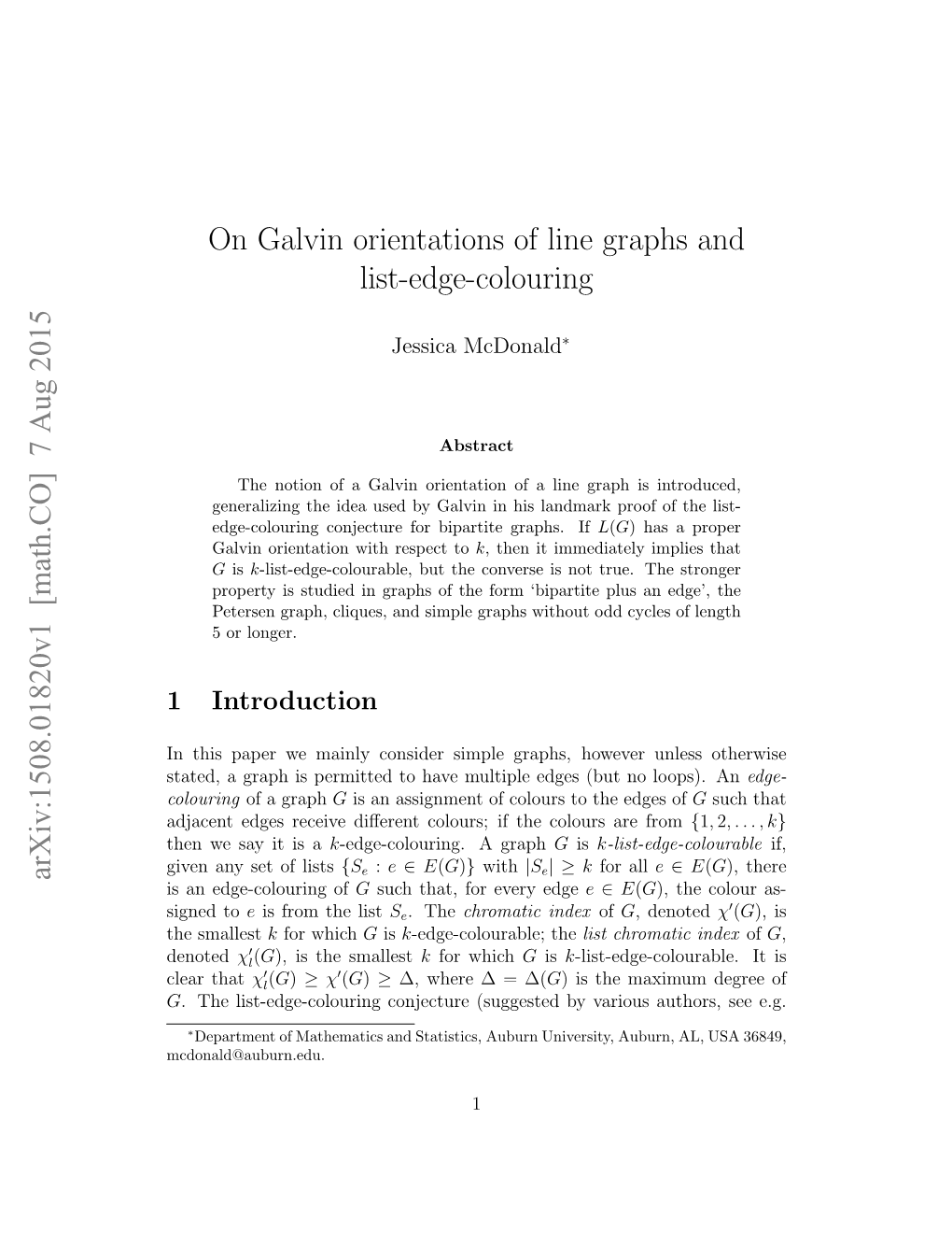 On Galvin Orientations of Line Graphs and List-Edge-Colouring