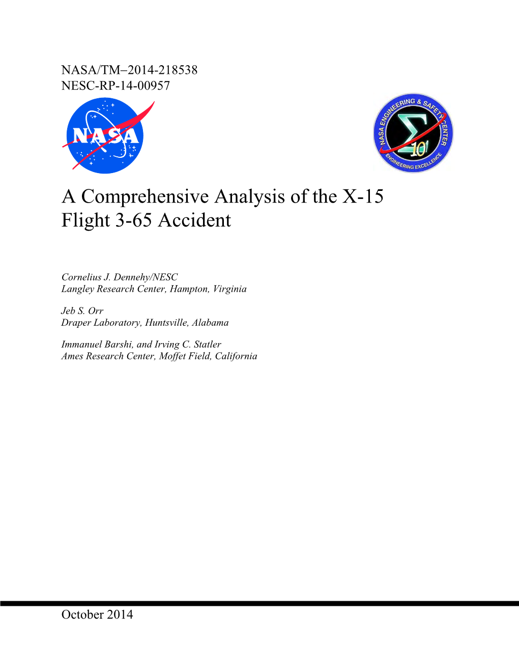 A Comprehensive Analysis of the X-15 Flight 3-65 Accident