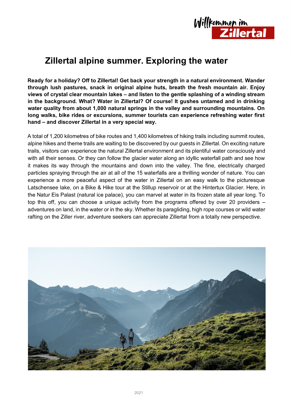 Zillertal Tourimus Summer 2021 EN.Pdf