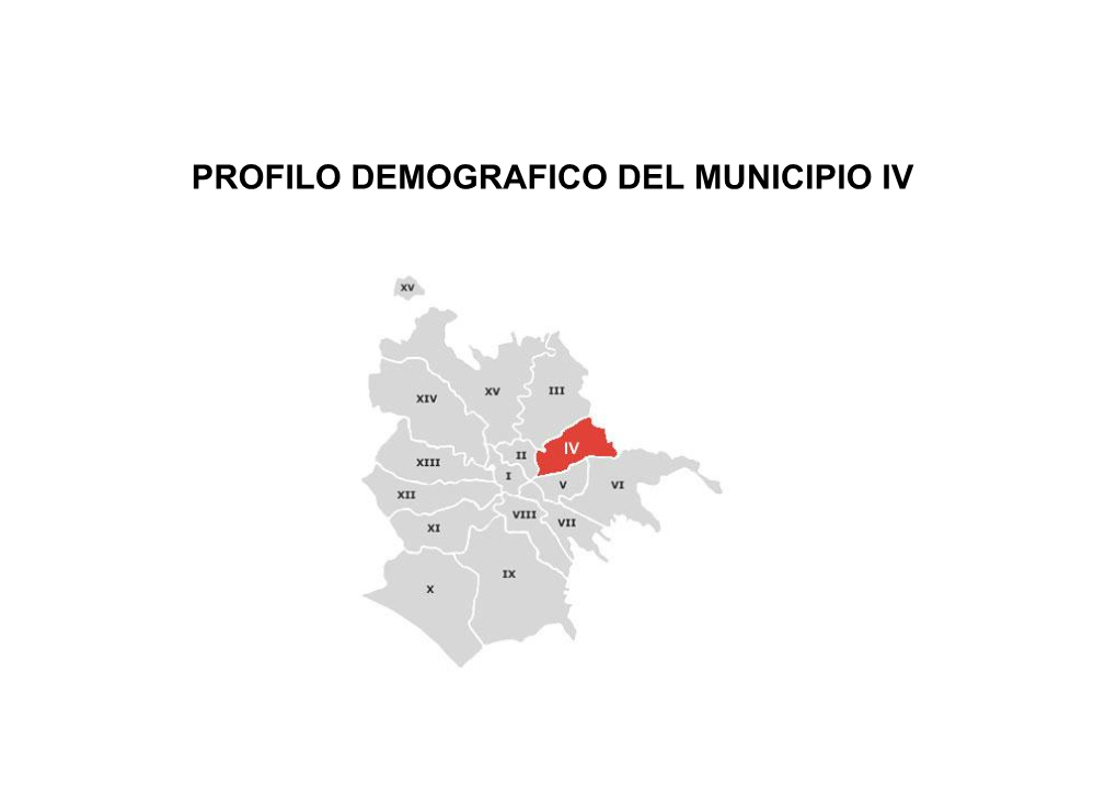 Profilo Demografico Del Municipio Iv