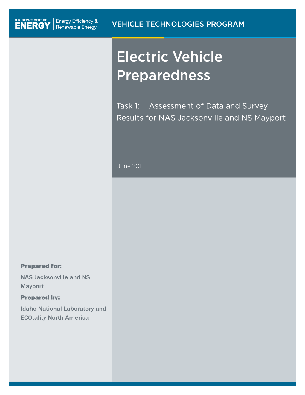 Electric Vehicle Preparedness