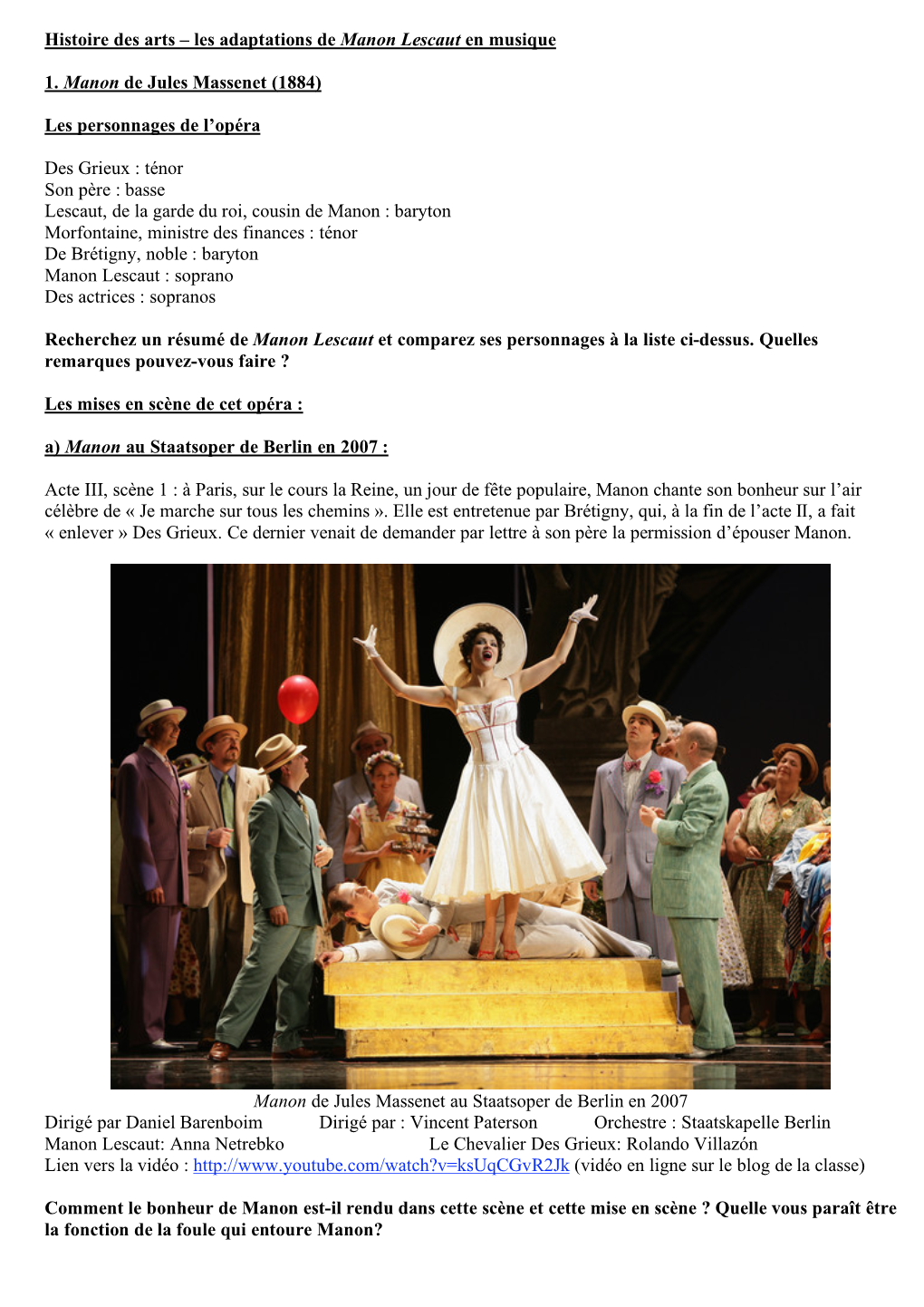 Adaptations Manon Lescaut