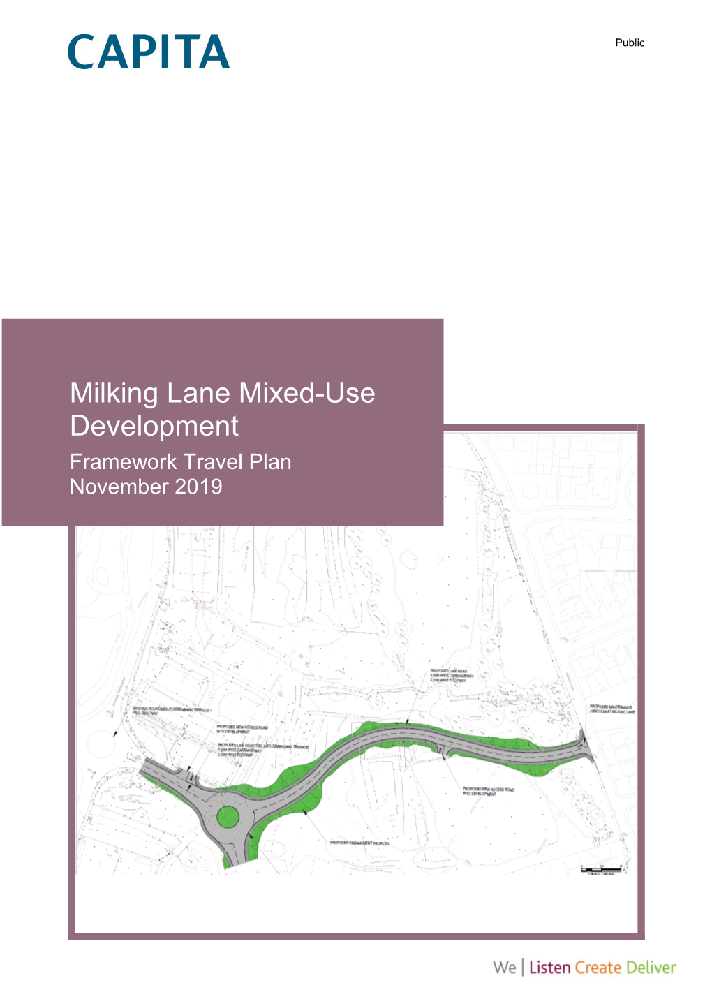 Milking Lane Mixed-Use Development Framework Travel Plan November 2019