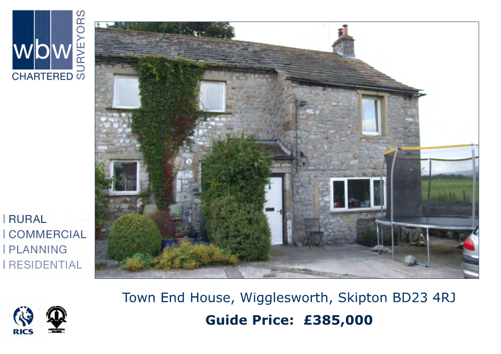 Town End House, Wigglesworth, Skipton BD23 4RJ Guide Price: £385,000