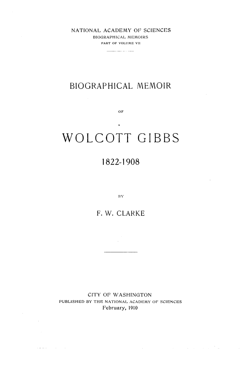 Wolcott Gibbs
