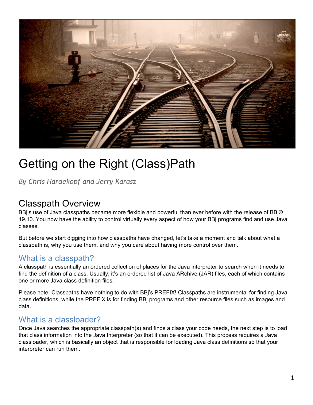 Getting on the Right (Class)Path
