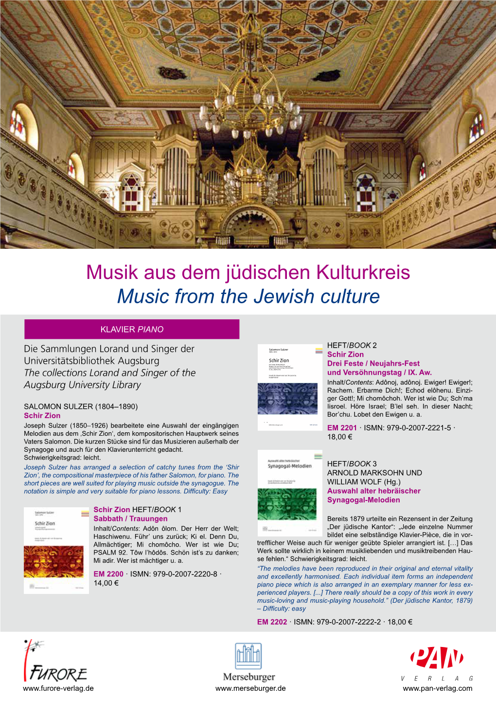 Musik Aus Dem Jüdischen Kulturkreis Music from the Jewish Culture