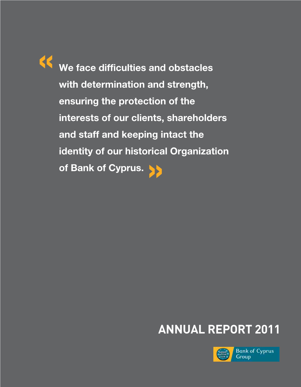 ANNUAL REPORT 2011 Hope Solid Value Timeless Protection Security Development Vision Secure Future Contribution Towards Society Annual Report 2011
