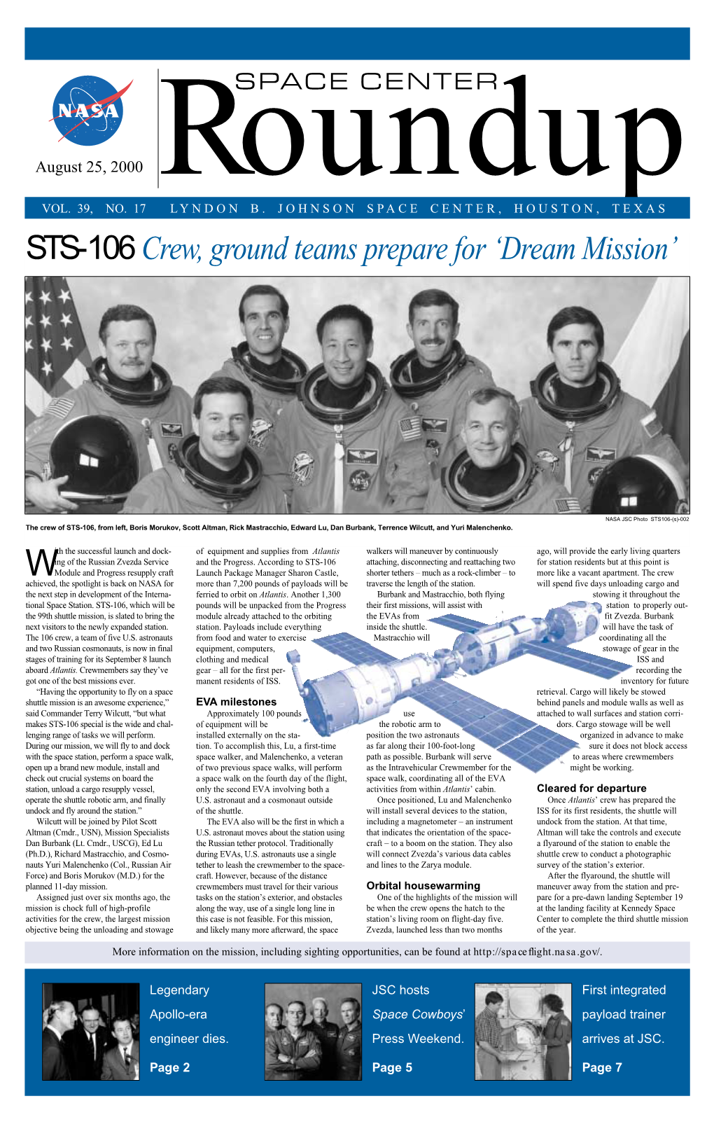 STS-106 Crew, Ground Teams Prepare for 'Dream Mission'