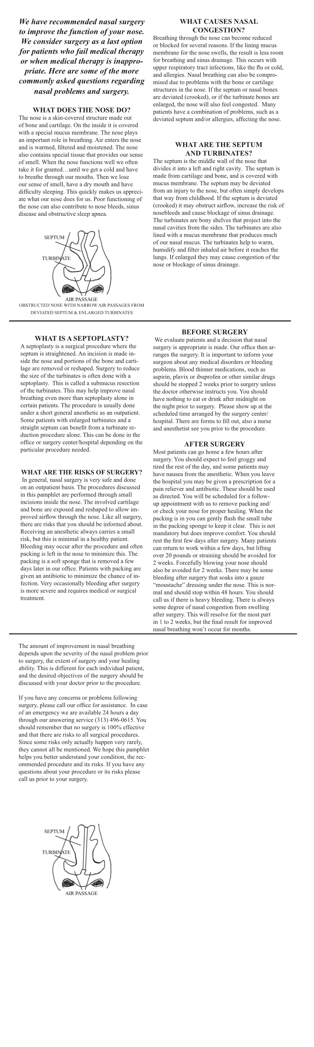 Nasal Congestion and Deviated Septum