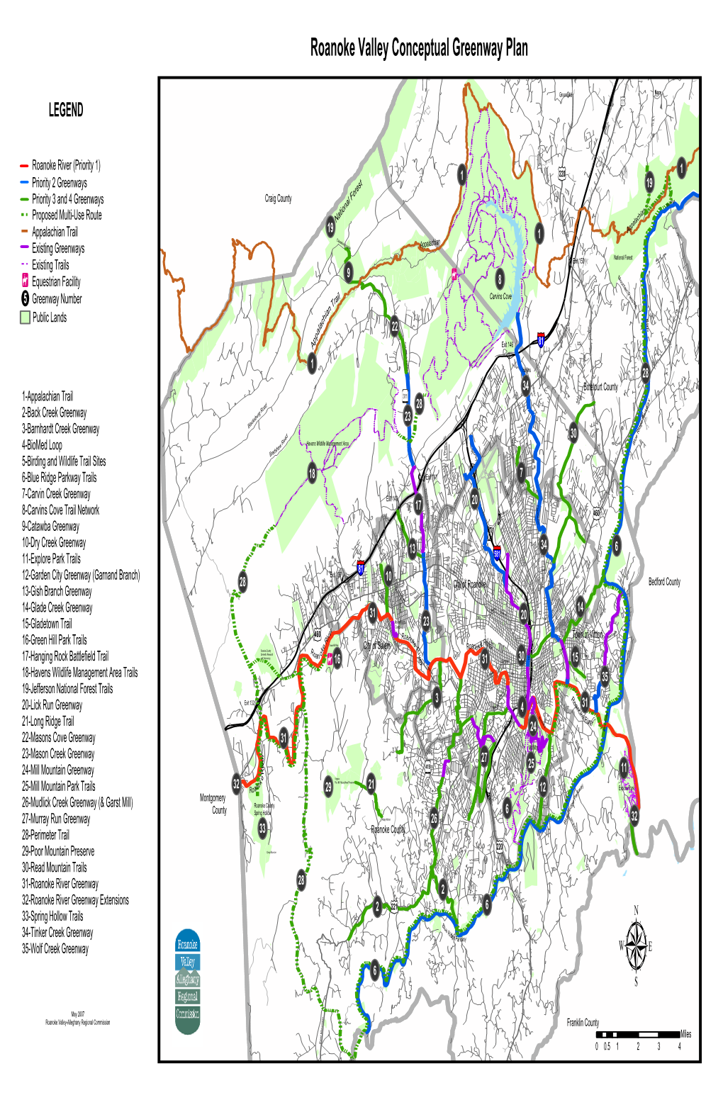 Roanoke Valley Conceptual Greenway Plan