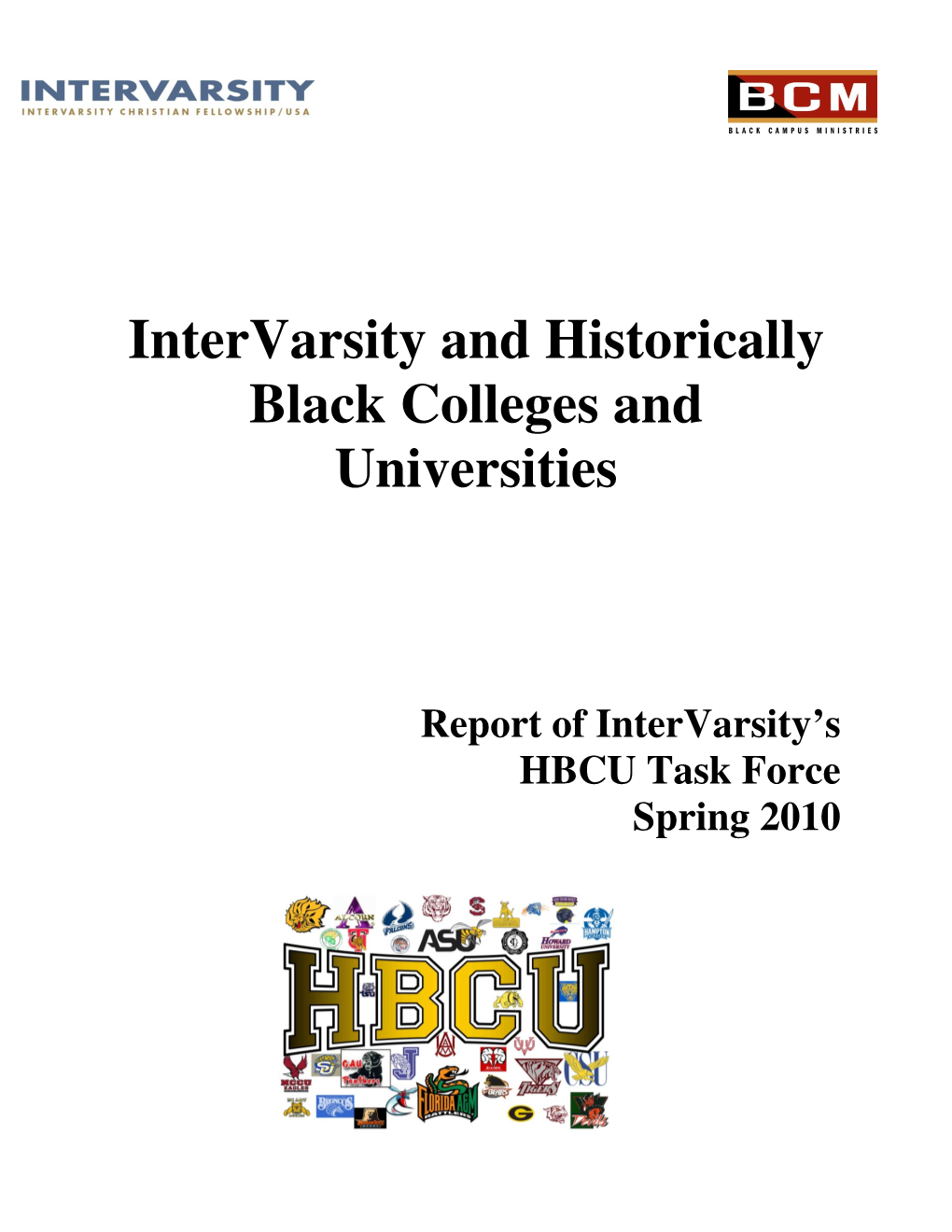Intervarsity and Historically Black Colleges and Universities.Pdf
