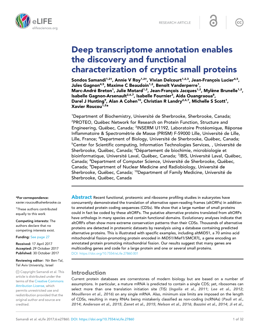 Deep Transcriptome Annotation Enables the Discovery And