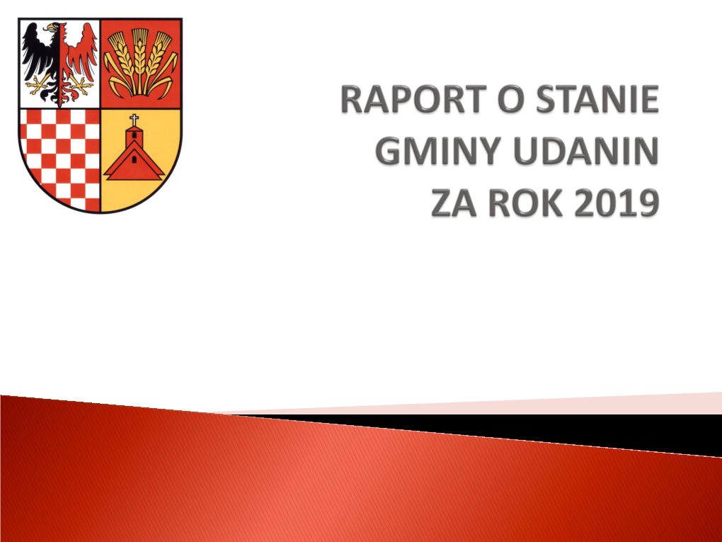 Raport O Stanie Gminy Udanin Za Rok 2019