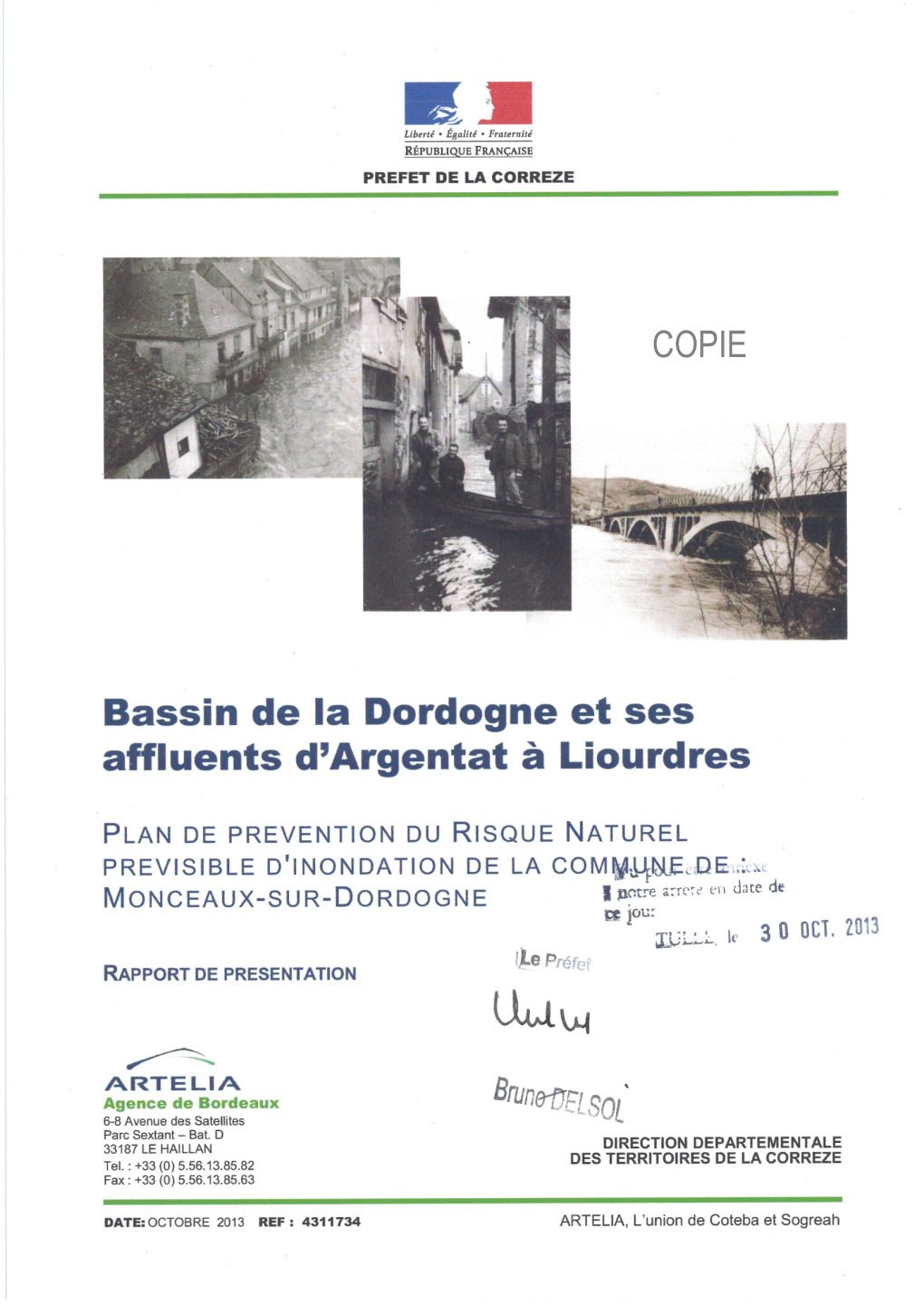 Rapport De Présentation Ppri Monceaux-Sur-Dordogne