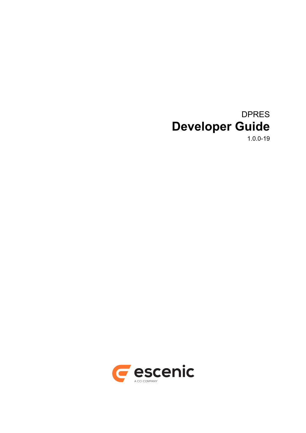 Developer Guide 1.0.0-19 Table of Contents