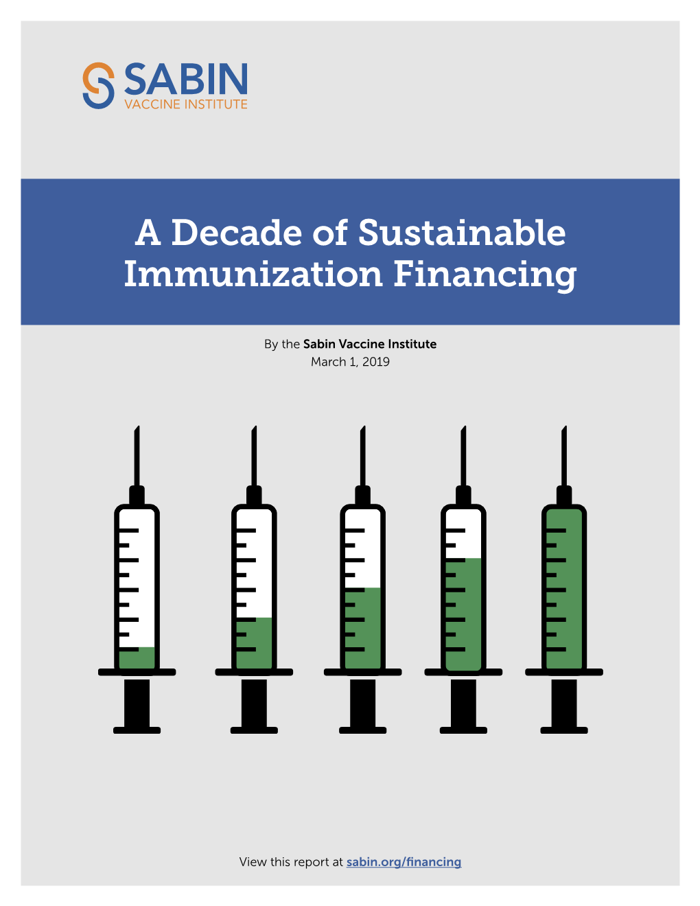 A Decade of Sustainable Immunization Financing