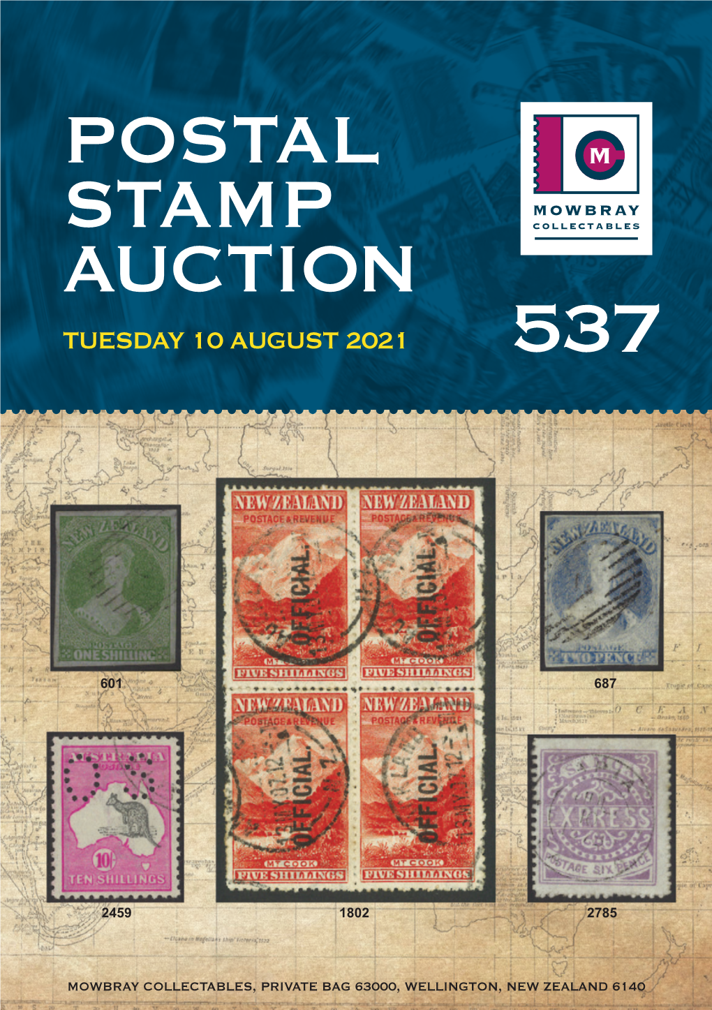 Postal Stamp Auction Tuesday 10 August 2021 537