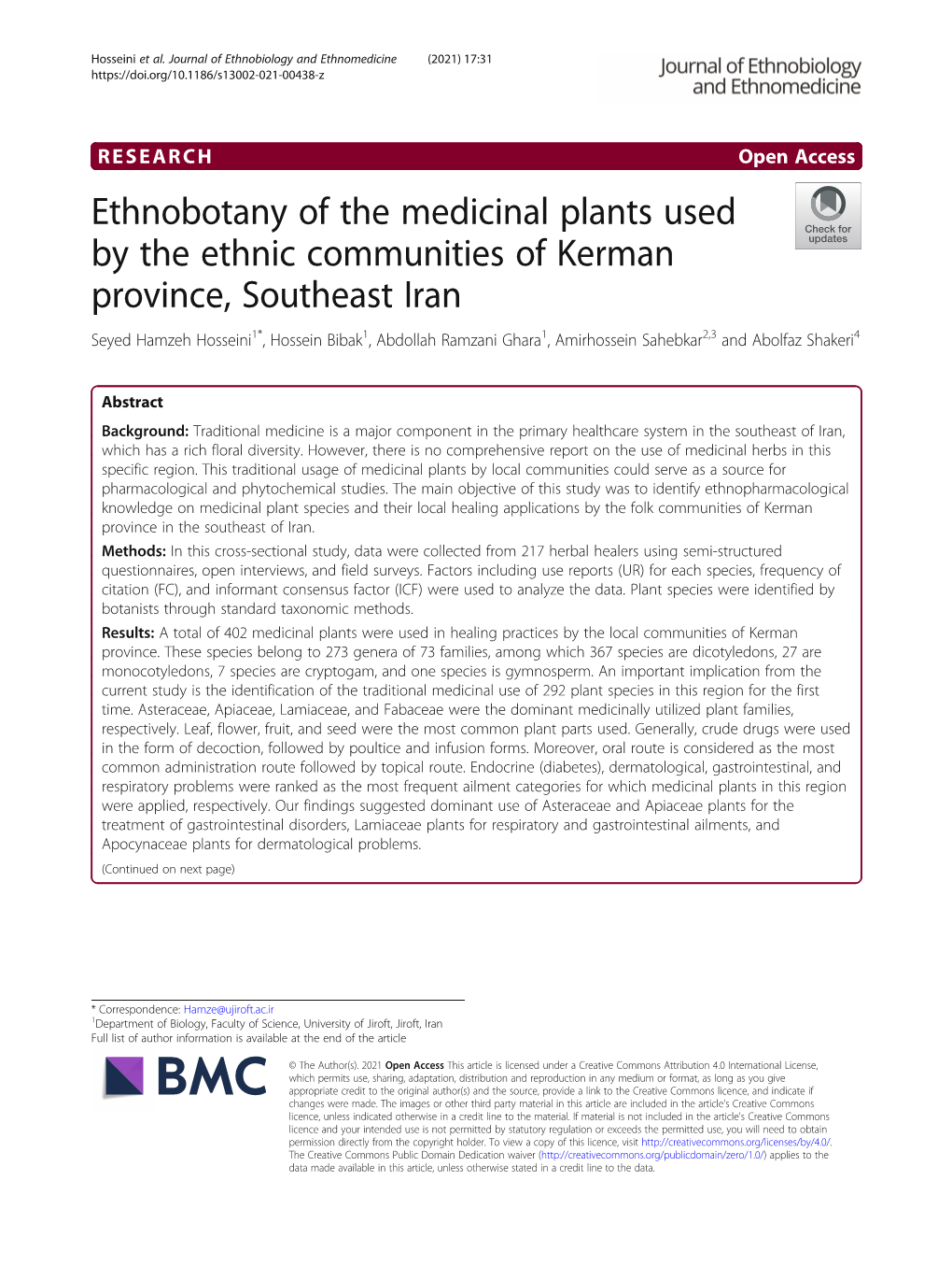 Ethnobotany of the Medicinal Plants Used by the Ethnic Communities Of
