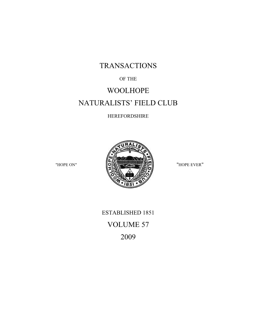 2009-Woolhope-Club-Transactions.Pdf