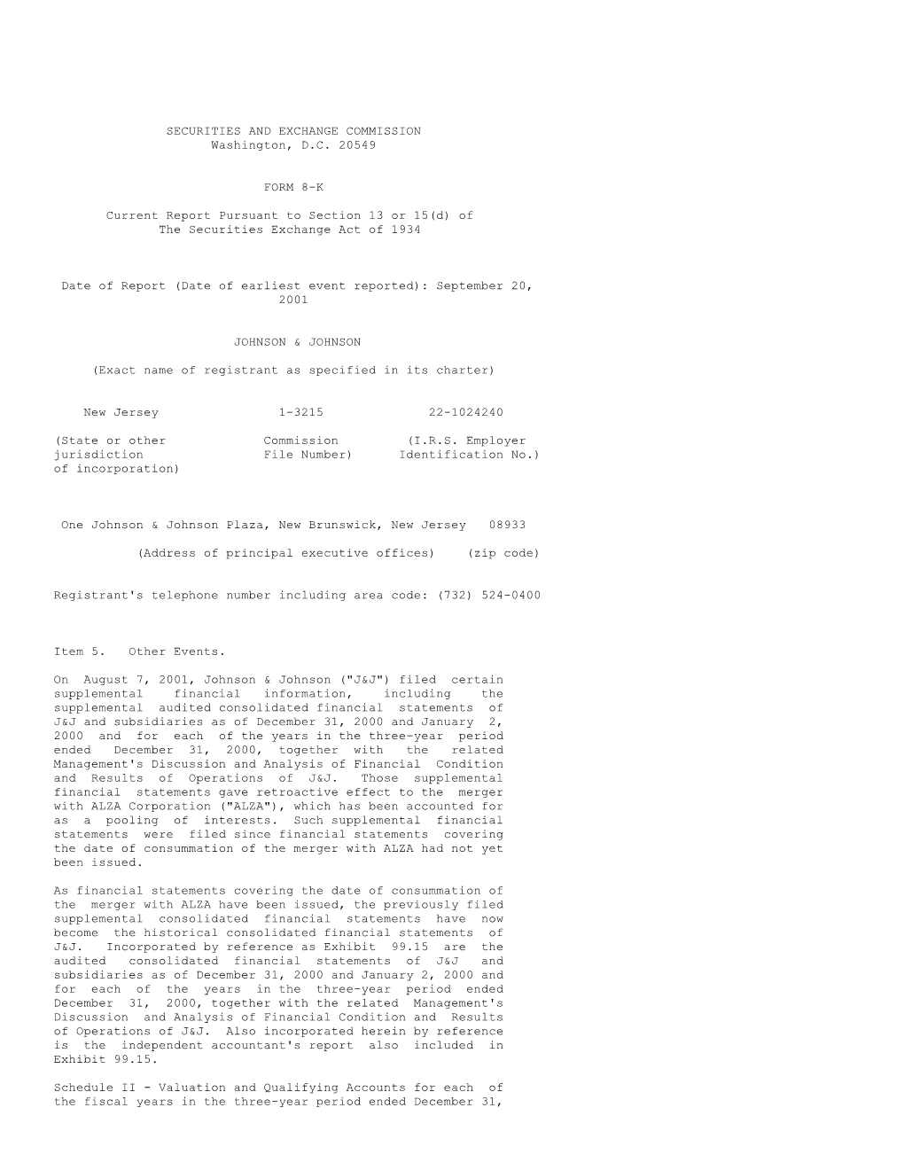 SECURITIES and EXCHANGE COMMISSION Washington, DC 20549 FORM 8-K Current Report Pursuant to Section 13 Or 15(D)