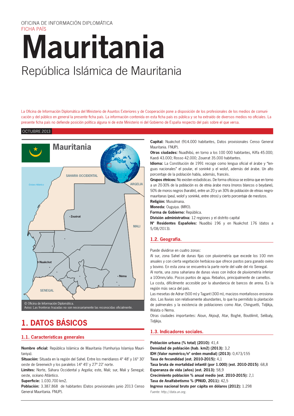 Mauritania República Islámica De Mauritania