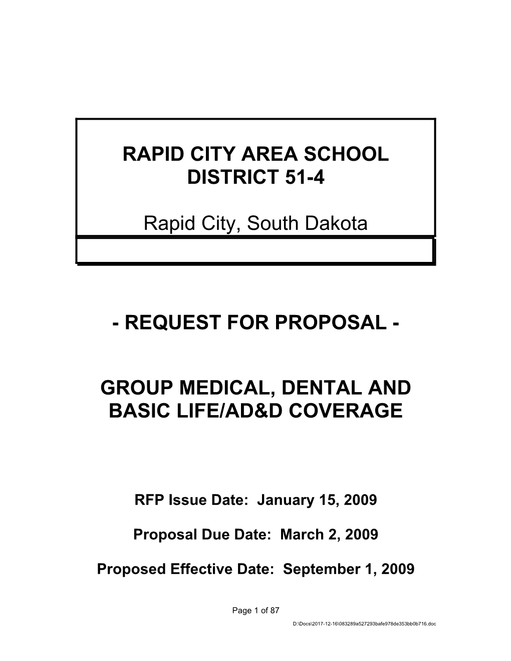 Rapid City Area School District 51-4