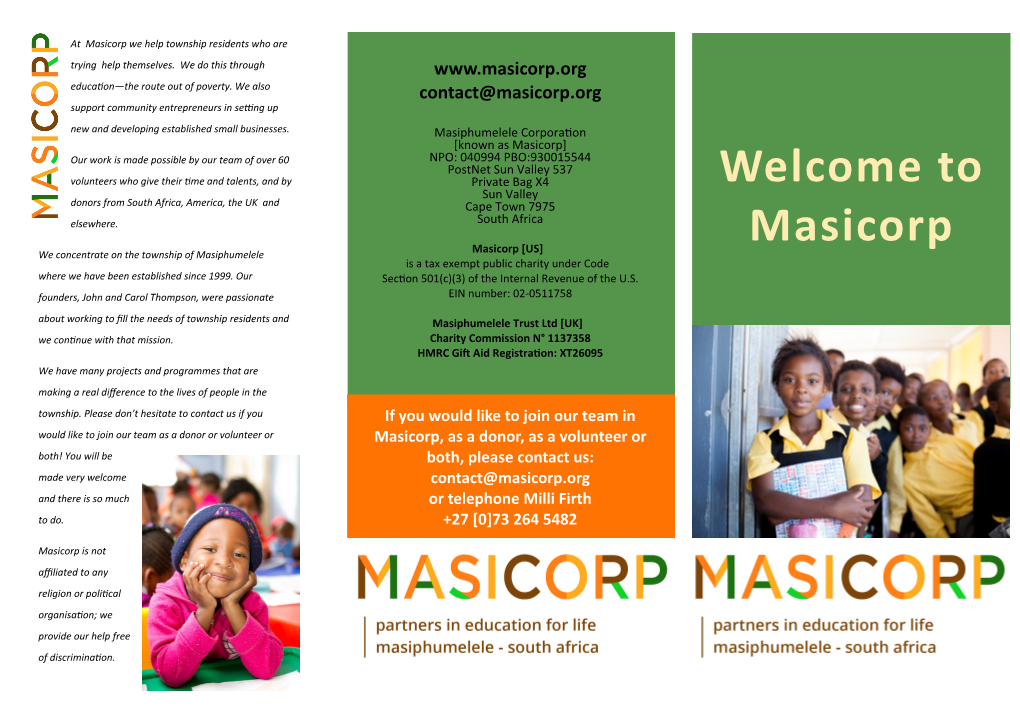Welcome to Masicorp
