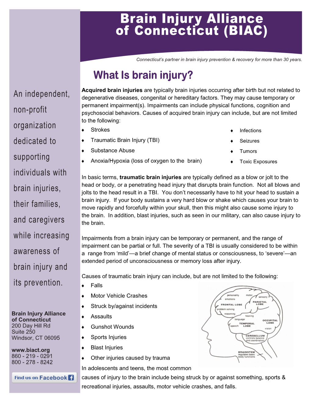 Brain Injury 101 Reading Assignment