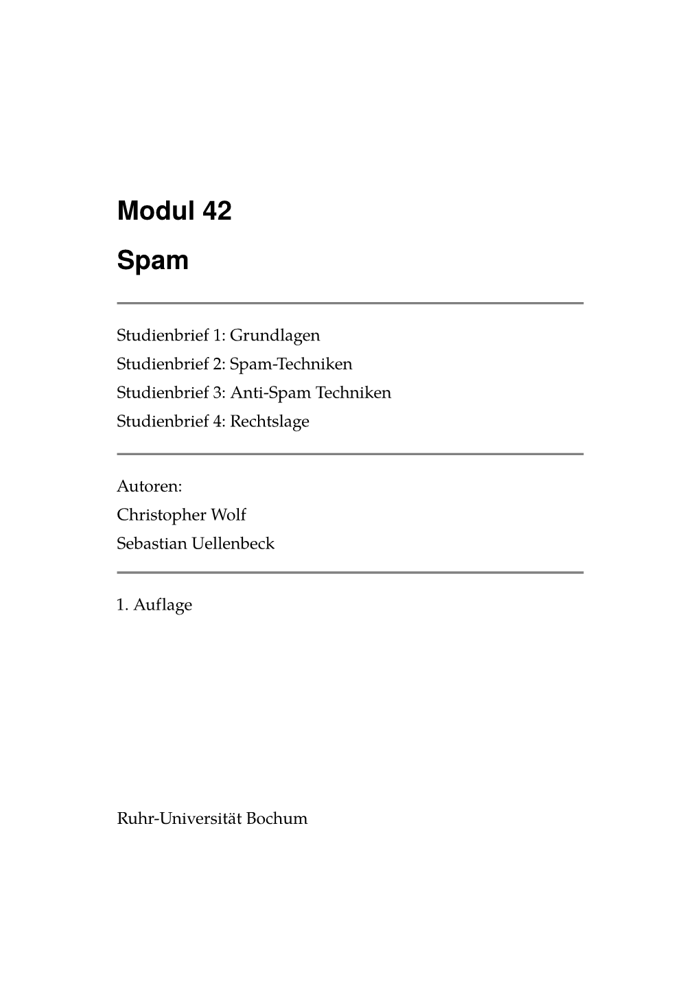 Modul 42 Spam